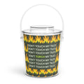 Chill Out Ice Bucket — DON'T TOUCH / TORCH MY TILES - Acrylic Ice Bucket with Tongs - olive