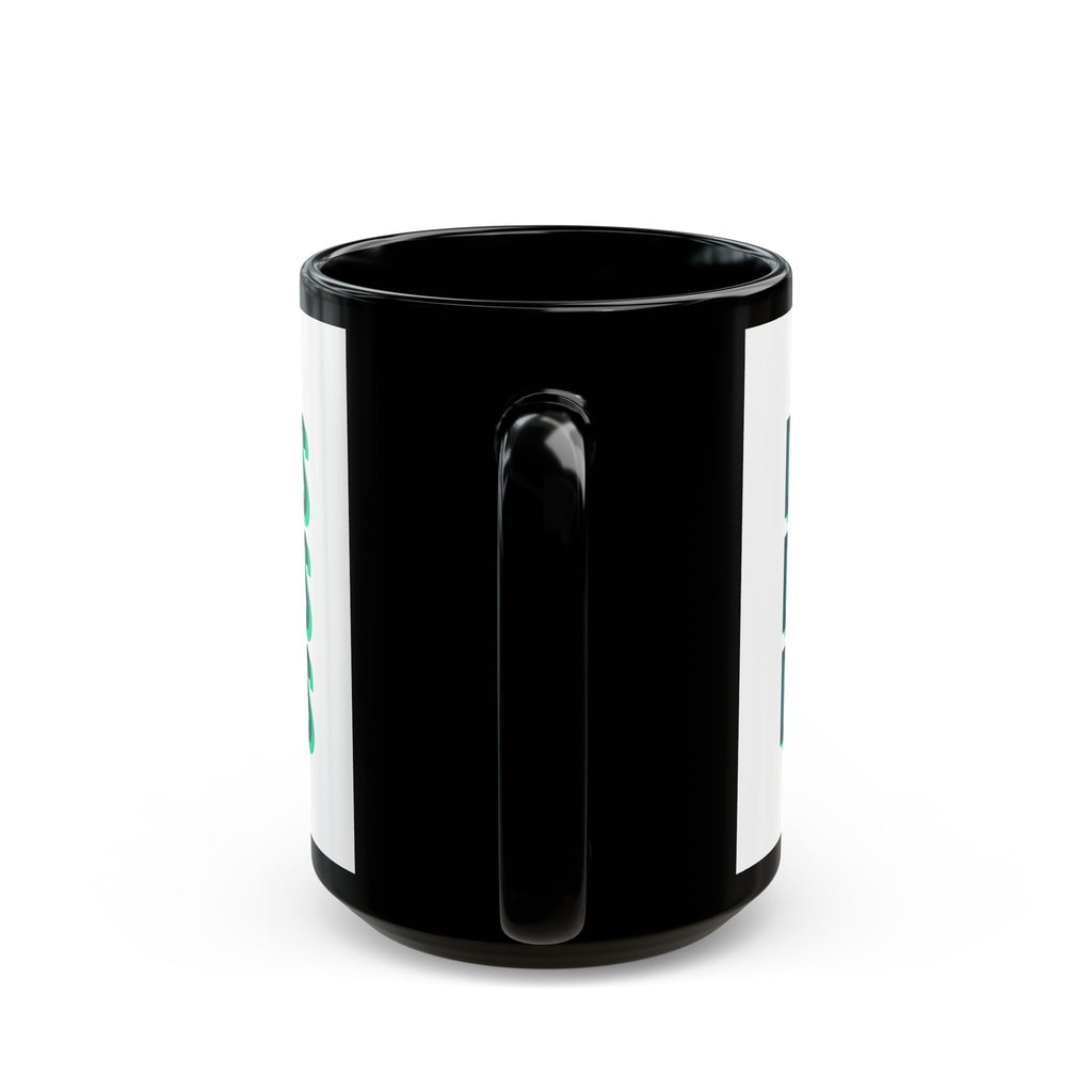 MUG - DON'T TOUCH / TORCH MY TILES - GREEN / BLACK ceramic coffee cup for mahjong enthusiasts (11oz/15oz)